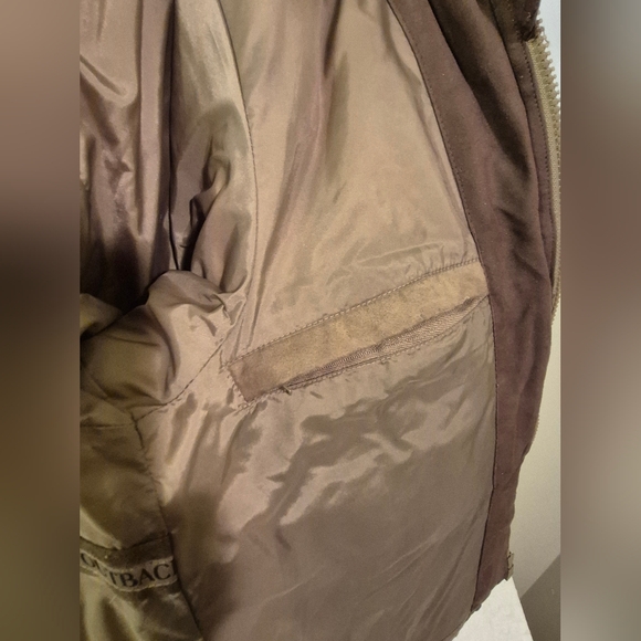 Snow Mountain Down Riding Jacket Outback Trading Company Back Gather With Flap - Picture 13 of 15